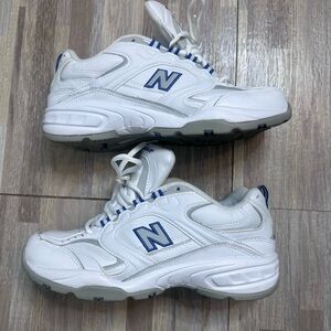 New Balance 407 Women’s White & Blue Athletic Sneakers Size 8.5